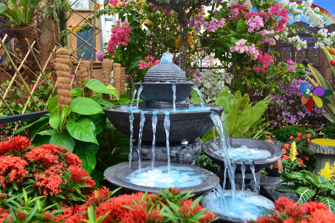 fontaine d'extérieur